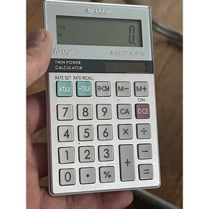 Sharp Elsimate EL-244M Twin Power Solar Calculator